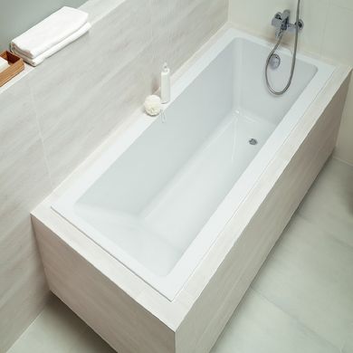 5362000 SUPERO Ванна прямокутна 180x80см, колір білий, в комплекті з ніжками SN14 (1 сорт) 499474