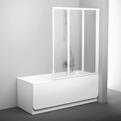 Шторка для ванни трьохелементна VS3 115 Transparent, (795S0100Z1) RAVAK