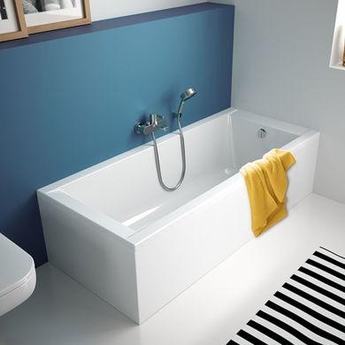 5342000 SUPERO Ванна прямокутна 160x70см, в комплекті з ніжками, біла (1 сорт) 520220