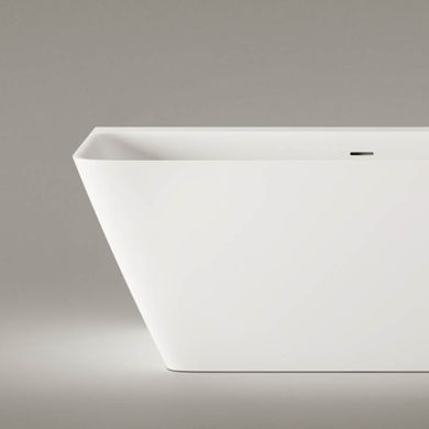 VAQUAWA/00 QUADRO WALL Ванна пристінна 160см, із литого штучного каменю, білий глянець (1 сорт) 548739