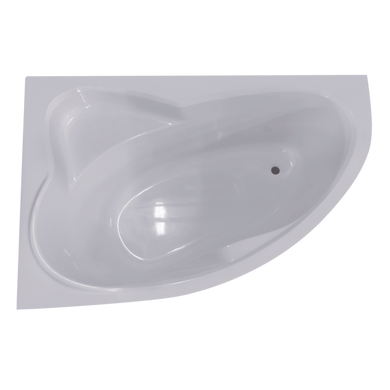 VAQUAWAS/00 QUADRO WALL Ванна пристінна 160см, із Silkstone, колір білий мат (1 сорт) W53A-170L115W-A
