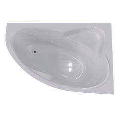554.004.01.1 Soana Ванна прямокутна 180x80см, тонкий край, злив та перелив по центру, з ніжками, колір білий W53A-170R115W-A