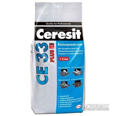 Заповнювач для швів Ceresit CE-33 Plus 130 коричн 2кг 295793