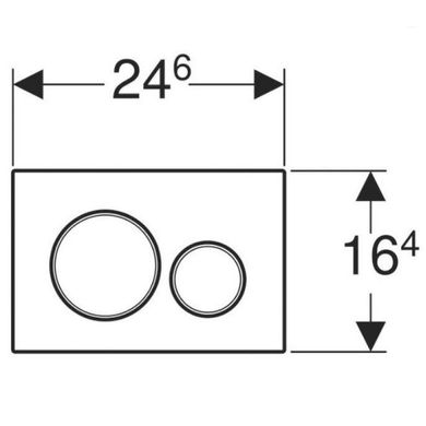 Кнопка зливу Sigma 20 (115.882.JQ.1) хром, Geberit LC-27874