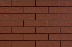 Плитка фасадна Burgund Rustiko 6,5x24,5x0,65 код 9577 Cerrad LC-1403