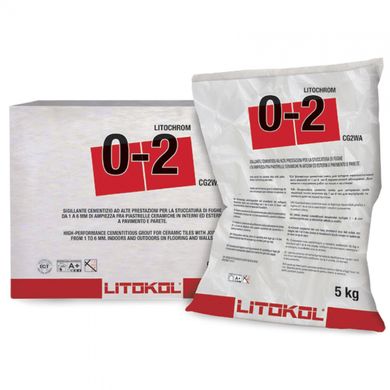 Цементна затирка Litokol LITOCHROM 0-2 Клас CG2 5 кг 02BNC0055