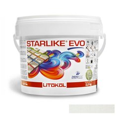 Клей-зат STARLIKE EVO 100/2.5кг Екстра біла (1 сорт) 460566