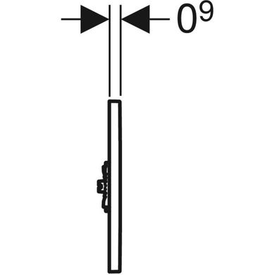 Кнопка зливу для пісуара сенсорна Sigma (115.135.21.1) хром, Geberit LC-27991