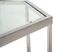 Кавовий стіл CK-3 прозорий+срібло VM-939