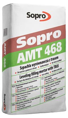 Вирівнювальна шпаклівка з трасом Sopro AMT 468 (25 кг) LC-6475