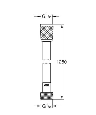 Душовий шланг 1250 мм Relexaflex (28150001), Grohe LC-653