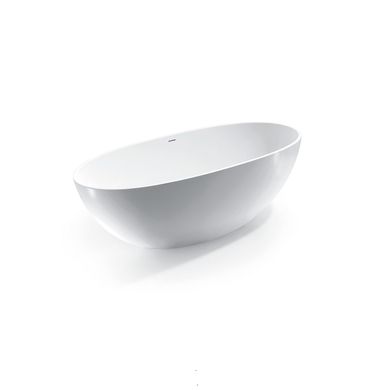 18090155W ACQUA Ванна окремостояча з штучного каменю, білий матовий колір 1800x930x560 (1 сорт) 411647