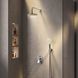 Набір: змішувач для ванни і душа, верхній душ з тримачем, душовий набір і шлангове приєднання AM.PM FB85A1RH20 X-Joy FB85A1RH20