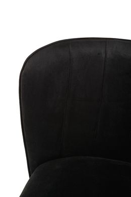 Полубарний стілець B-126 чорний вельвет VM-1088