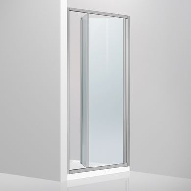 FEN9210 FRESH Душові дверцята в нішу, розсувні, бі-фолд - 100*190 - хром/прозоре скло (1 сорт) 364203