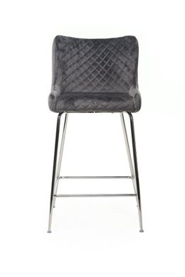 Полубарный стул B-120-1 серый VM-733