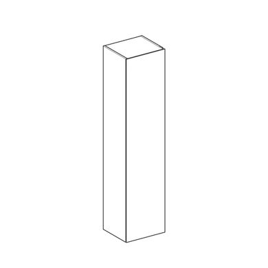 500.503.01.1 Xeno2 Висока шафка з одними дрцятами та внутрішнім дзеркалом, корпус та фасад: білий глянець (1 сорт) 432747