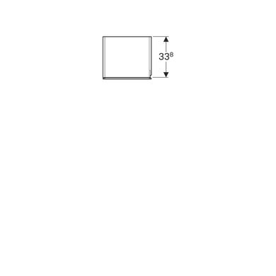 500.503.01.1 Xeno2 Висока шафка з одними дрцятами та внутрішнім дзеркалом, корпус та фасад: білий глянець (1 сорт) 432747