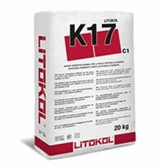 Цементний клей Litokol K17 сірий (20 кг) K170020
