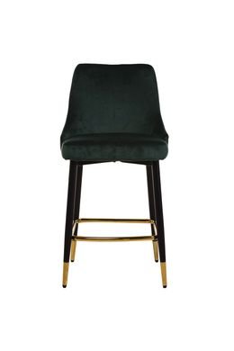 Полубарний стілець B-128 смарагдовий вельвет VM-1090