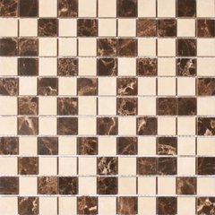 Мозаїка СМ 3022 С2 Brown-White 300×300x9 Котто Кераміка LC-1533